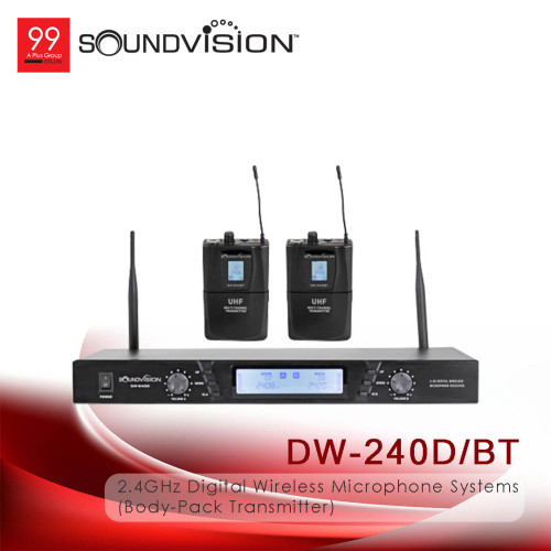 SoundVision DW-240D/BT 2.4GHz Digital Wireless Microphone Systems (Body-Pack Transmitter)