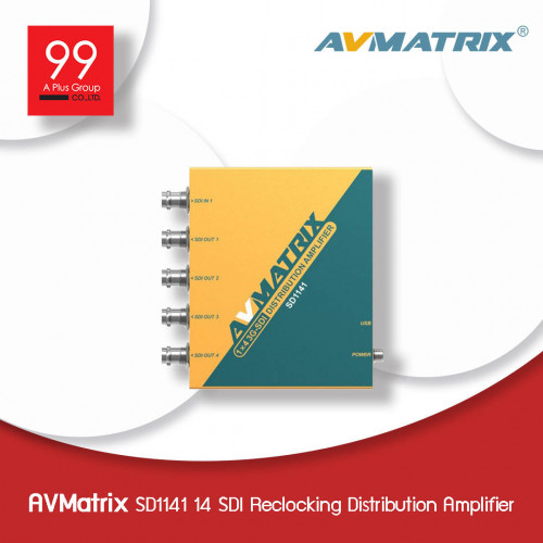 AVMatrix SD1141 1×4 SDI Reclocking Distribution Amplifier