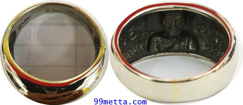 แหวนพิรอด เนื้ออัลปาก้า ลพ.ทองสุทธฺสีโล วัดพระพุทธบาทเขายายหอม 2558