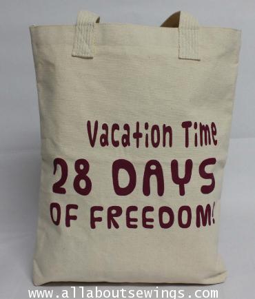 กระเป๋าผ้าแคนวาส - 28 Days of freedom