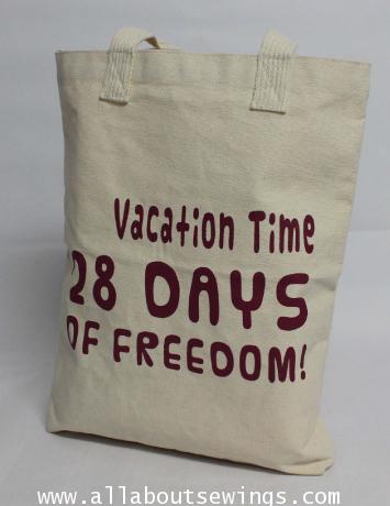 กระเป๋าผ้าแคนวาส - 28 Days of freedom 1