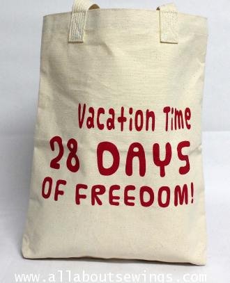กระเป๋าผ้าแคนวาส - 28 Days of freedom