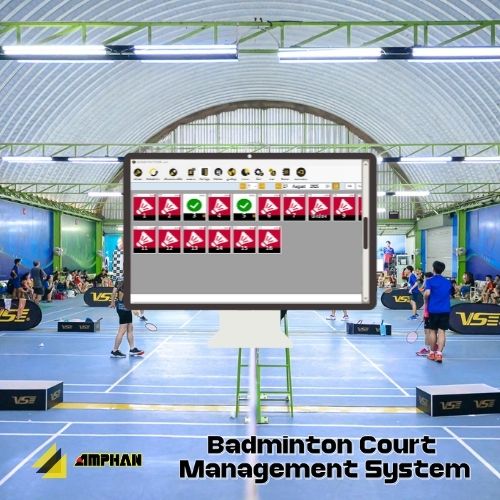 ระบบควบคุมสนามแบดมินตัน Badminton Court Management System | All-in-One Sports Venue Software