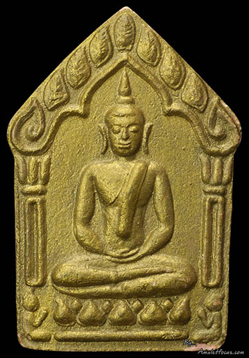 ขุนแผนพรายกุมาร บล๊อกแรกนิยม เนื้อชมพู ทาทอง ตะกรุดเงินคู่ ออกในงานทอดผ้าป่าสามัคคีวัดหนองกรับ ปี ๔๖ 1