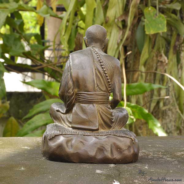 พระบูชา หลวงปู่หมุน วัดบ้านจาน ขนาด 3 นิ้ว  รุ่น เสาร์ ๕ บุชาครู ออกปี ๔๓  พร้อมบัตรรับรองพระแท้ 3