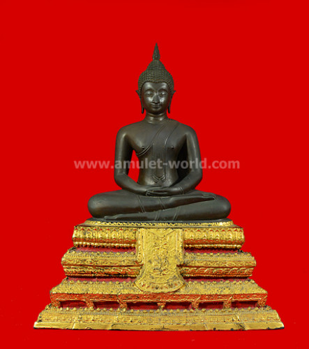 พระประธานวัดระฆังรุ่น 100 ปี เนื้อนวโลหะ พ.ศ.2515 ตัก 9 นิ้ว 