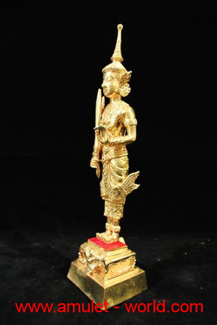 พระสยามเทวาธิราช จตุรเสนาสมาคม กะไหล่ทองทั้งองค์ สูง 10 นิ้ว สวยสุดๆ 1