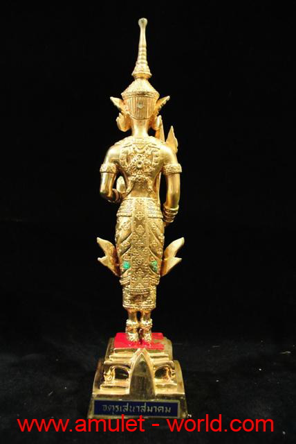 พระสยามเทวาธิราช จตุรเสนาสมาคม กะไหล่ทองทั้งองค์ สูง 10 นิ้ว สวยสุดๆ 2