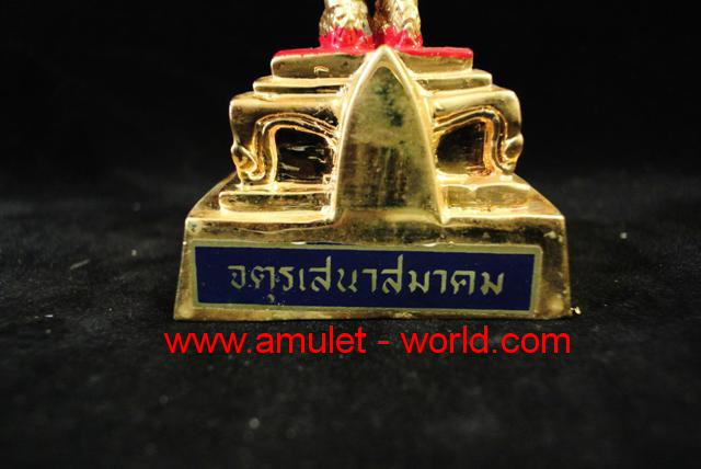 พระสยามเทวาธิราช จตุรเสนาสมาคม กะไหล่ทองทั้งองค์ สูง 10 นิ้ว สวยสุดๆ 3