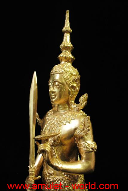 พระสยามเทวาธิราช วัดป่ามะไฟ จ.ปราจีนบุรี สูง 14 นิ้ว 1