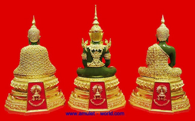 รวมพระแก้วมรกต ภปร. วัดพระศรีรัตนศาสดาราม หน้าตัก 5 นิ้ว เนื้อเรซิ่น ปิดทองบางส่วน 2