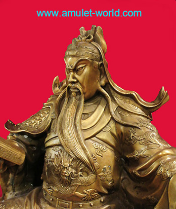 เทพเจ้ากวนอู ปางเจ้าสัว (นั่งอ่านหนังสือ) สูง 16 นิ้ว เนื้อสัตตะโลหะ งานประณีตสวยงามมาก 2