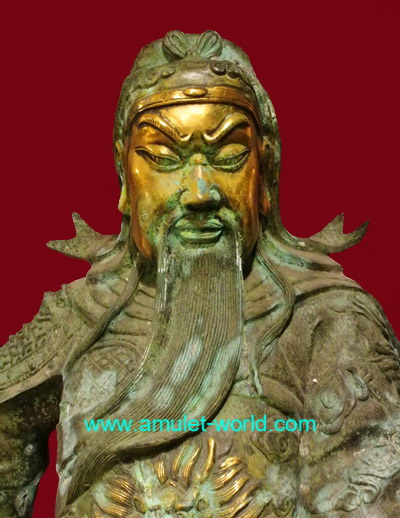 เทพเจ้ากวนอู สูง 32 นิ้ว เนื้อสัตตะโลหะ 1