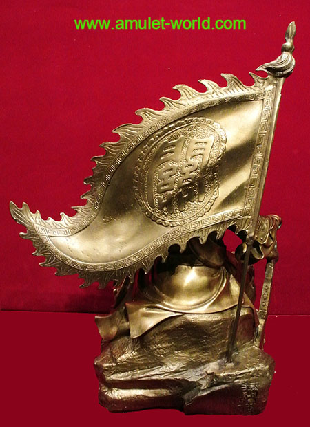 เทพเจ้ากวนอู นั่งบัญชาการรบ ทำพิธีและนำเข้าจากจีน เนื้อสัตตะโลหะ (องค์ที่ 1) สวย 4