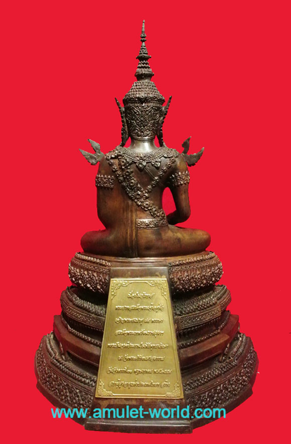 พระพุทธรูปทรงเครื่องจักรพรรดิ์ สมาคมสภาผู้สูงอายุแห่งประเทศไทยฯสร้าง โลหะผสม ตัก 5 นิ้ว (องค์ที่ 1) 4