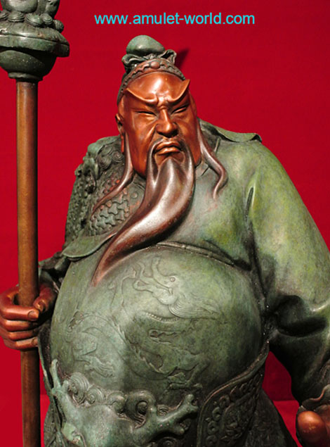 เทพเจ้ากวนอู ปางไฉ่เซ้ง งานศิลปินจีนชื่อดัง เนื้อบรอนซ์นอก นำเข้าจากจีน 2