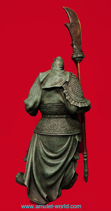 เทพเจ้ากวนอู ปางไฉ่เซ้ง งานศิลปินจีนชื่อดัง เนื้อบรอนซ์นอก นำเข้าจากจีน 3