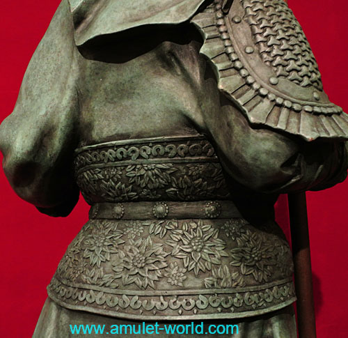 เทพเจ้ากวนอู ปางไฉ่เซ้ง งานศิลปินจีนชื่อดัง เนื้อบรอนซ์นอก นำเข้าจากจีน 5