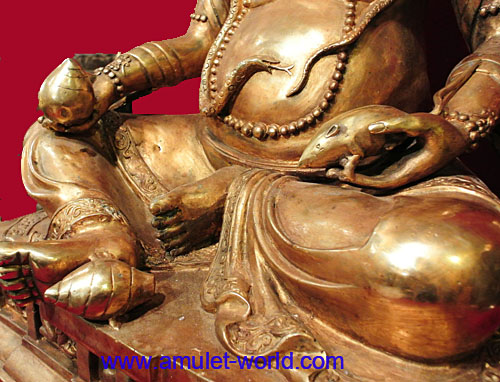 เทพเจ้าไฉ่เซ่งเอี๊ย (ธิเบต) หน้าตัก 17 นิ้ว เนื้อสัตตะโลหะกะไหล่ทอง 3