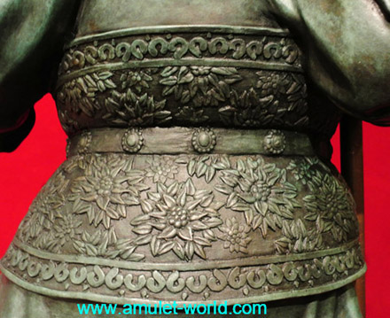 เทพเจ้ากวนอู ปางไฉ่เซ้ง งานศิลปินจีนชื่อดัง เนื้อบรอนซ์นอก นำเข้าจากจีน (องค์ที่2) 5