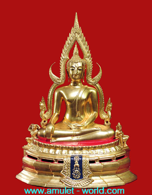 พระพุทธชินราช ภปร. ในหลวงเสด็จทรงเททอง ปี2517 หน้าตัก 9 นิ้ว ปิดทอง