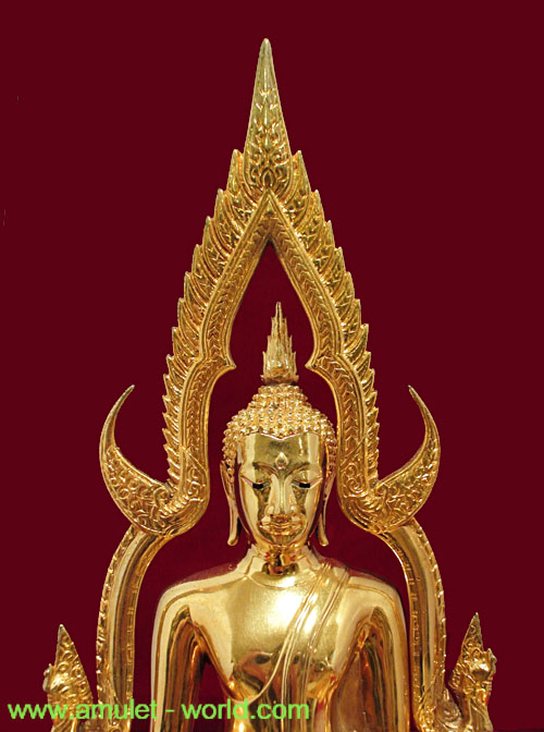 พระพุทธชินราช ภปร. ในหลวงเสด็จทรงเททอง ปี2517 หน้าตัก 5.9 นิ้ว เนื้อกะไหล่ทอง 2