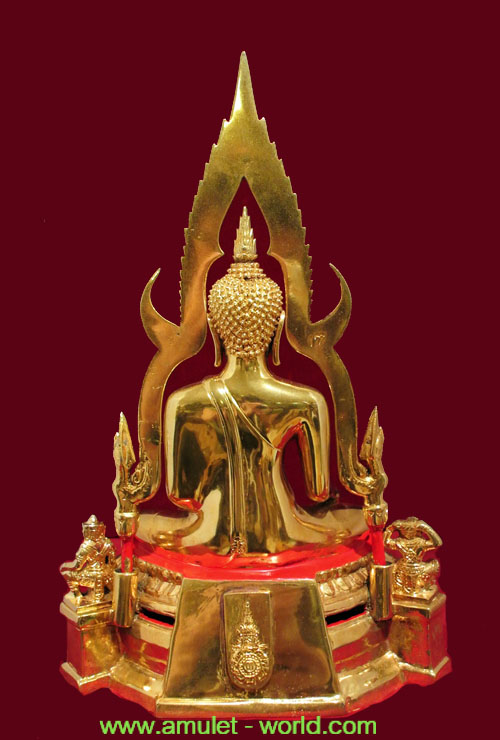 พระพุทธชินราช ภปร. ในหลวงเสด็จทรงเททอง ปี2517 หน้าตัก 5.9 นิ้ว เนื้อกะไหล่ทอง 3