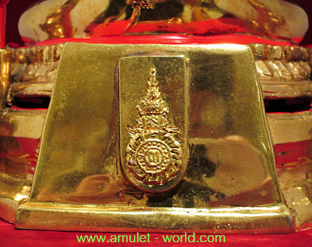 พระพุทธชินราช ภปร. ในหลวงเสด็จทรงเททอง ปี2517 หน้าตัก 5.9 นิ้ว เนื้อกะไหล่ทอง 5