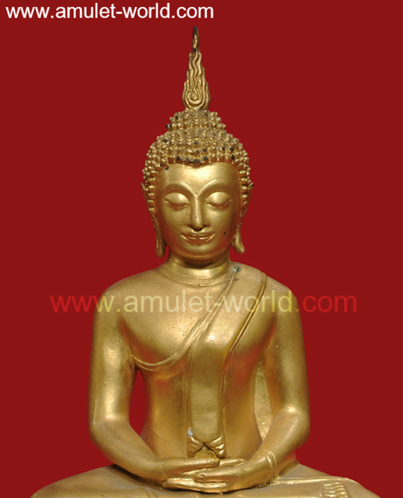 พระประธานวัดระฆังรุ่น 122 ปี พ.ศ.2537 ตัก 5 นิ้ว องค์ที่1 เนื้อโลหะปิดทอง 1