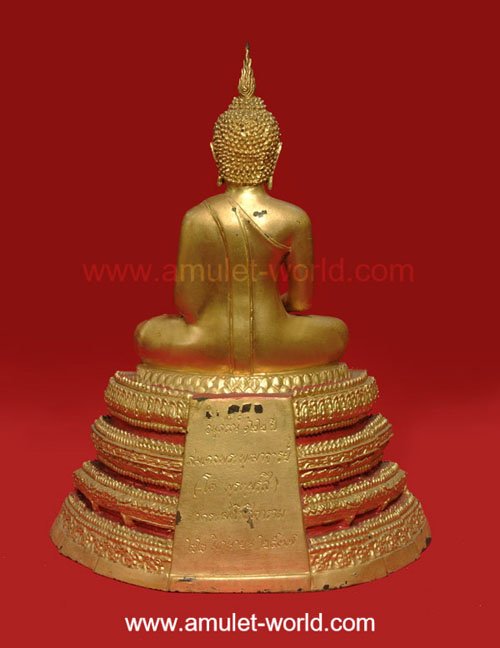 พระประธานวัดระฆังรุ่น 122 ปี พ.ศ.2537 ตัก 5 นิ้ว องค์ที่1 เนื้อโลหะปิดทอง 2