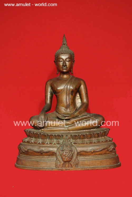 พระศาสดา ภปร. (เลข ๖๔) ตัก 9 นิ้ว นวโลหะ วัดบวร ปี2532