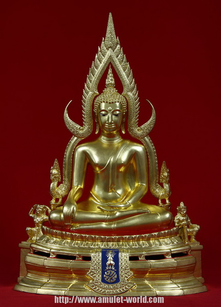 พระพุทธชินราช ภปร กองทัพภาคที่๓ ปี 2517 9นิ้ว ปิดทอง