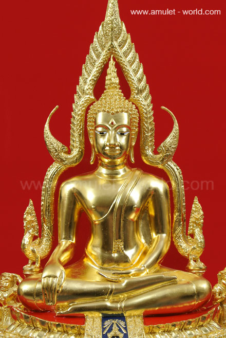 พระพุทธชินราช ภปร. วัดพระศรีรัตนมหาธาตุ(วัดใหญ่) ปี๒๕๔๒ พิษณุโลก หน้าตัก 9 นิ้ว ปิดทอง 1