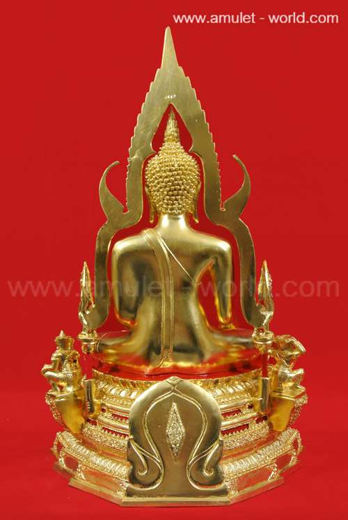พระพุทธชินราช ภปร. วัดพระศรีรัตนมหาธาตุ(วัดใหญ่) ปี๒๕๔๒ พิษณุโลก หน้าตัก 9 นิ้ว ปิดทอง 4