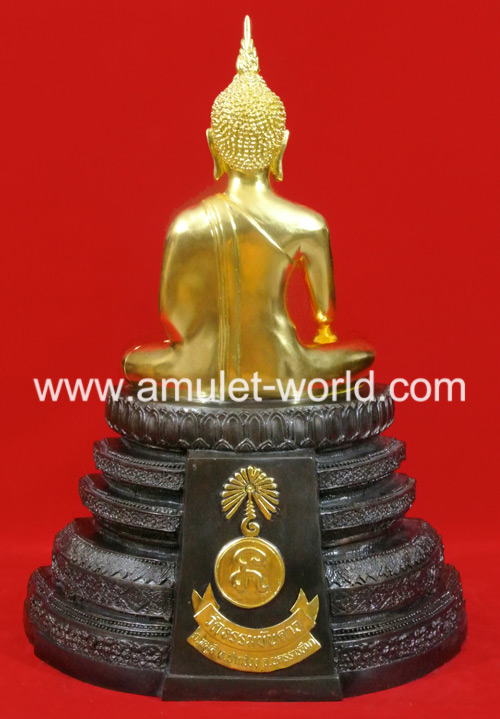 พระพุทธชนะมาร วัดธรรมบันดาล รุ่นแรกปี2535 ตัก 9 นิ้ว เนื้อโลหะผสม ปิดทองบางส่วน สวยมาก 3