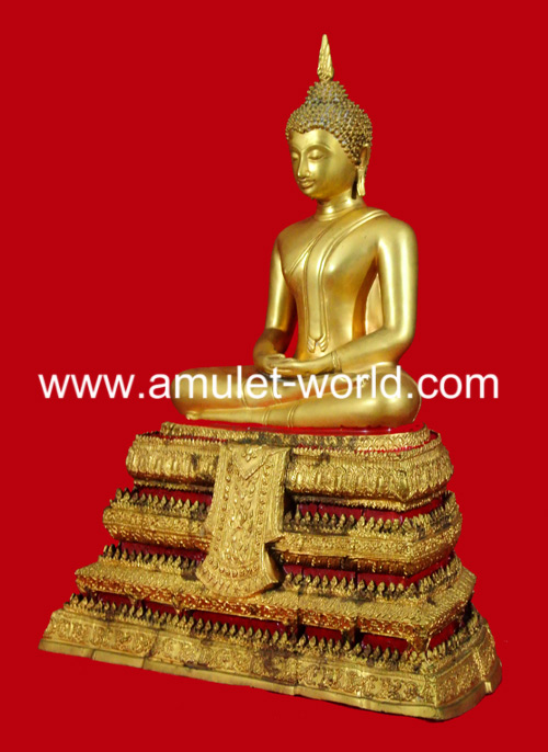 พระประธานวัดระฆังรุ่น 108 ปี พ.ศ.2523 หน้าตัก 9 นิ้ว เนื้อกะไหล่ทอง (องค์ที่2) 2