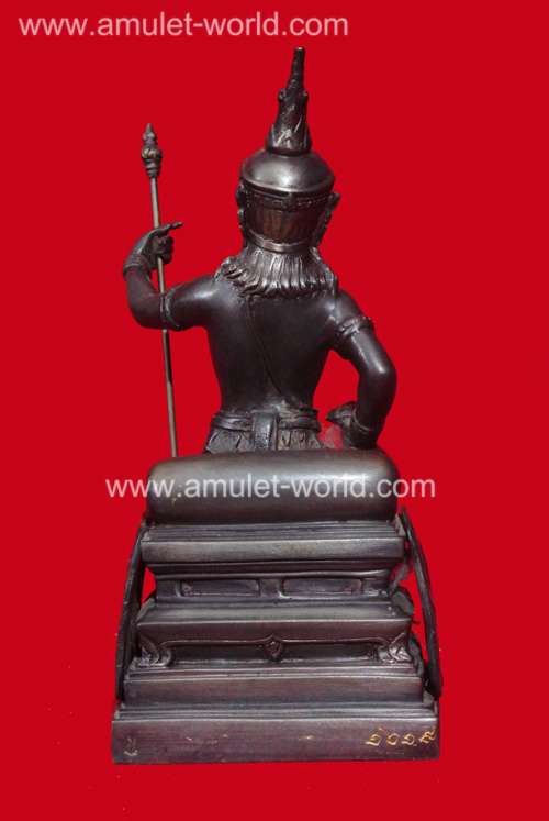 พระสยามเทวาธิราช ธนาคารแห่งประเทศไทย หน้าตัก 5 นิ้ว เนื้อโลหะผสมรมดำ 2 ถอด 3