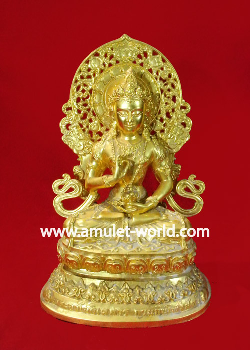 พระอวโลกิเตศวร กวนอิมโพธิสัตว์ วัดมังกรกมลาวาส รุ่นแรก ตัก 9 นิ้ว กะไหล่ทอง 2 ถอด องค์ใหม่