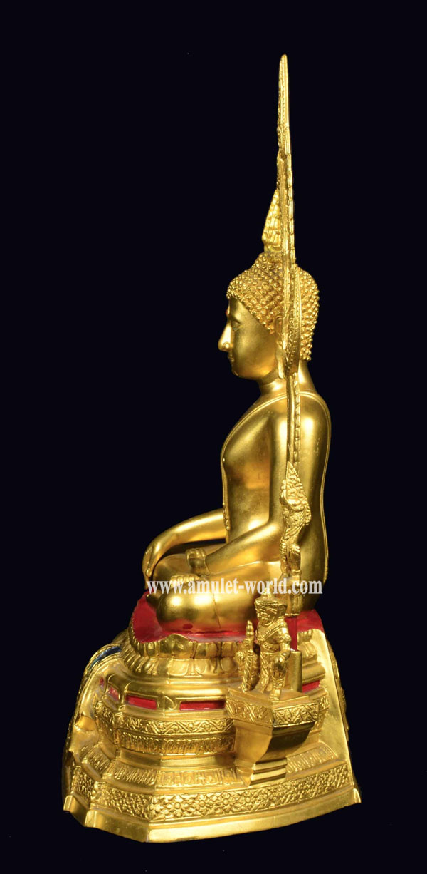 พระพุทธชินราช ปฏิสังขร ภปร. ปี2531 หน้าตัก 9 นิ้ว เนื้อกะไหล่ทอง 5