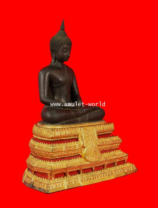 พระประธานวัดระฆังรุ่น 100 ปี พ.ศ.2515 ตัก 9 นิ้ว เนื้อโลหะ ในหลวงเสด็จฯเททอง(โชว์พระ) 1