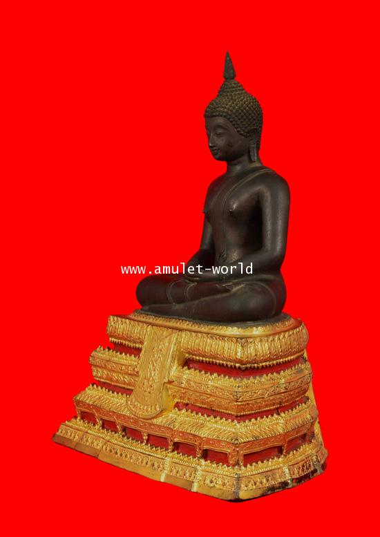 พระประธานวัดระฆังรุ่น 100 ปี พ.ศ.2515 ตัก 9 นิ้ว เนื้อโลหะ ในหลวงเสด็จฯเททอง(โชว์พระ) 2