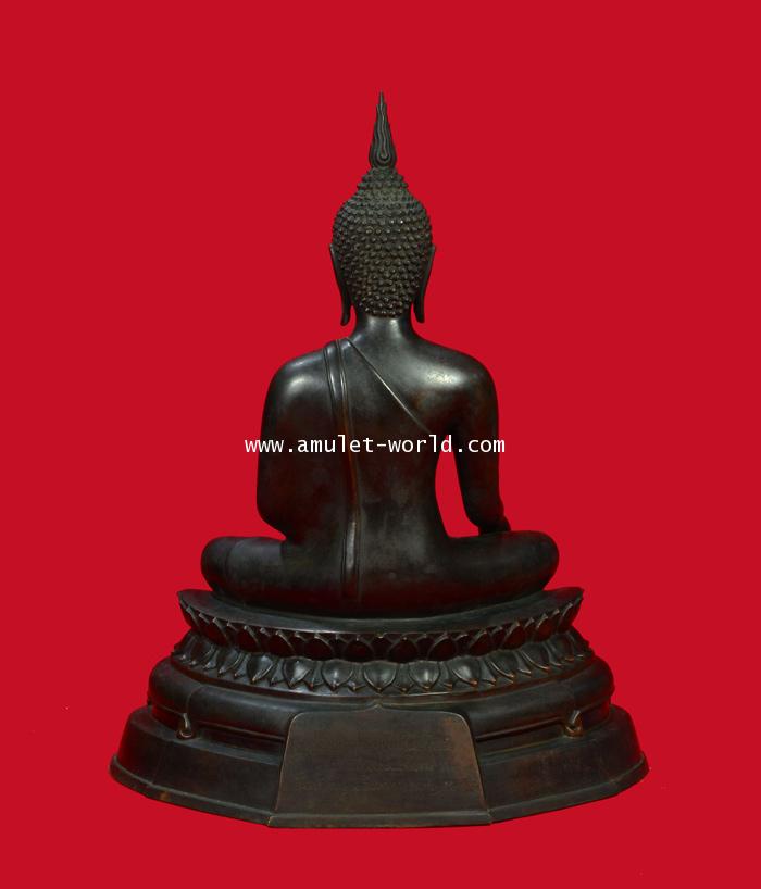 พระบูชา ภปร.ปี08 วัดบวรนิเวศวิหาร หน้าตัก 9 นิ้ว เนื้อโลหะผสม ในหลวงเสด็จเททอง (องค์ที่ 13) 2