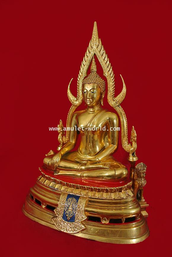 พระพุทธชินราช มวก. วัดเบญจมบพิตร ปี 2519 กะไหล่ทอง ในหลวงและราชินีเสด็จฯเททอง ตัก 9 นิ้ว 1