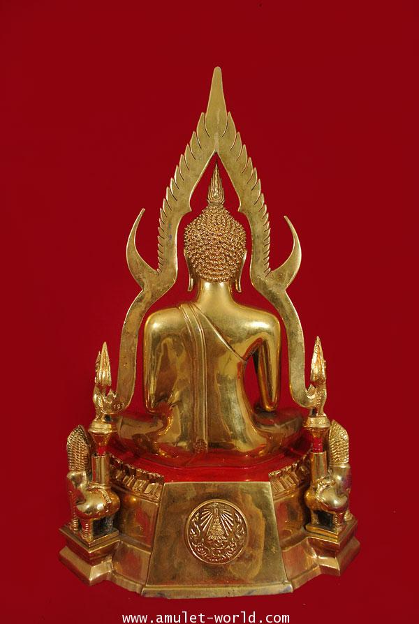 พระพุทธชินราช มวก. วัดเบญจมบพิตร ปี 2519 กะไหล่ทอง ในหลวงและราชินีเสด็จฯเททอง ตัก 9 นิ้ว 2