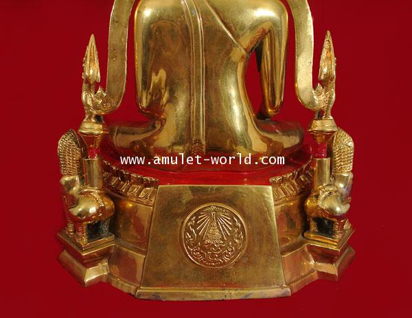 พระพุทธชินราช มวก. วัดเบญจมบพิตร ปี 2519 กะไหล่ทอง ในหลวงและราชินีเสด็จฯเททอง ตัก 9 นิ้ว 3