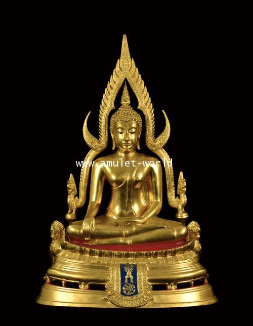 ชินราช จปร วัดเบญจมบพิตร ปี 2519 ดินไทย ตัก 9 นิ้ว ปิดทอง