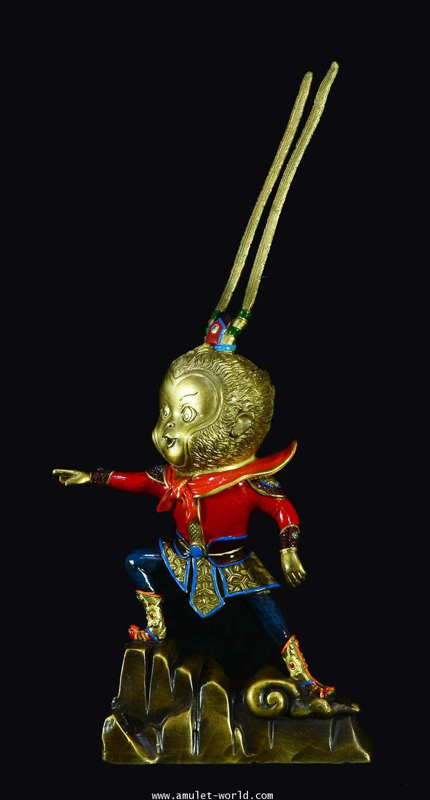 เห้งเจียตอนเด็ก สูง 27 ซม ฐานกว้าง 11 ซม. เนื้อโลหะลงสี