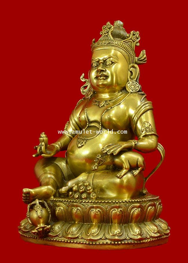 เทพเจ้าไฉ่เซ่งเอี๊ย ธิเบต (จัมปาลา) เนื้อสัตตะโลหะ หน้าตัก 5.5 นิ้ว 1