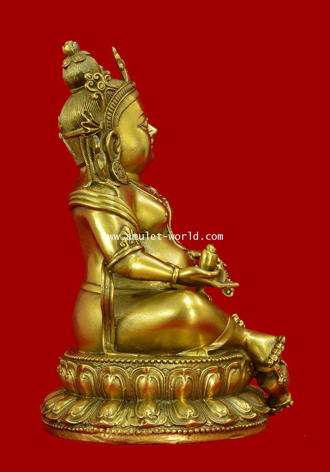 เทพเจ้าไฉ่เซ่งเอี๊ย ธิเบต (จัมปาลา) เนื้อสัตตะโลหะ หน้าตัก 5.5 นิ้ว 3