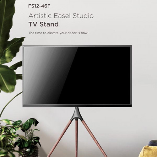 Artistic Easel Studio TV Stand  ขาทีวีสามขา ไม้ แนวศิลปะ FS12-46F สามขากาง ขาไม้ Artistic Easel Stud